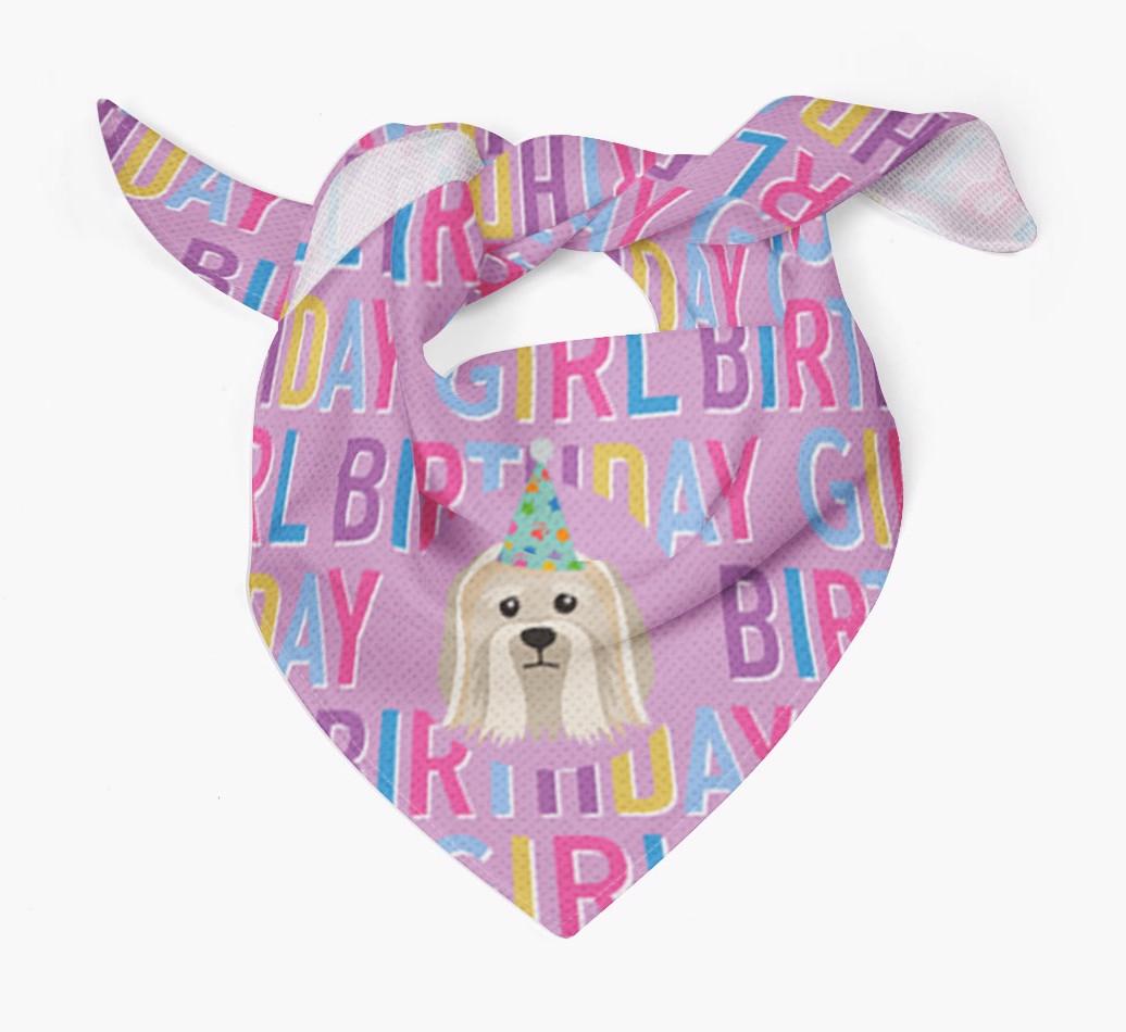 Birthday Girl: Personalized {breedFullName} Bandana