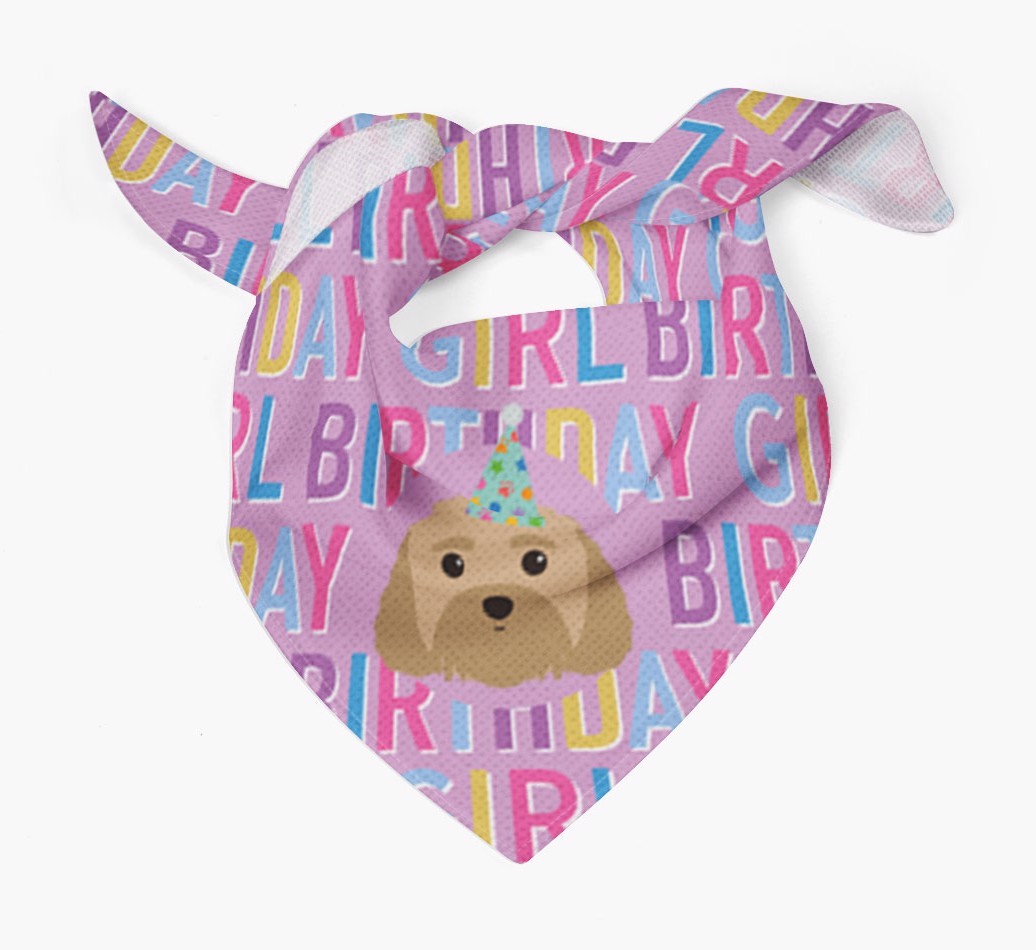 Birthday Girl: Personalized {breedFullName} Bandana