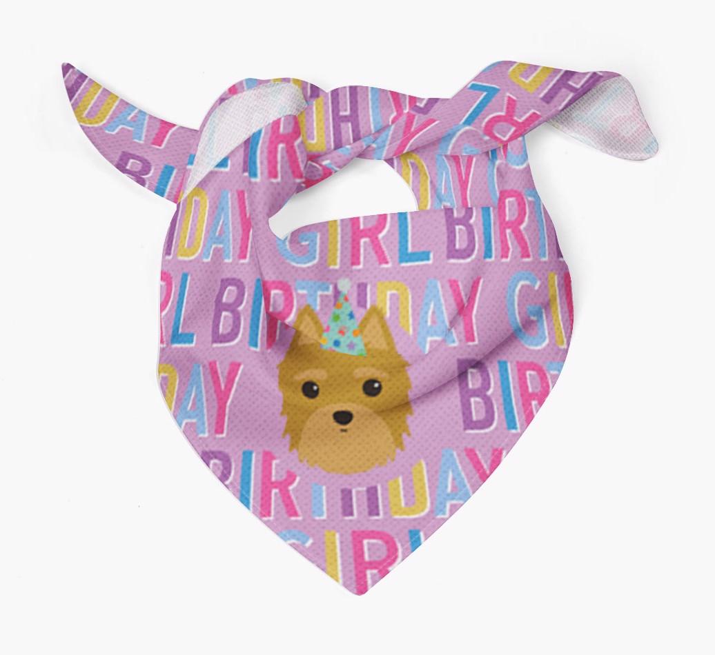 Birthday Girl: Personalized {breedFullName} Bandana