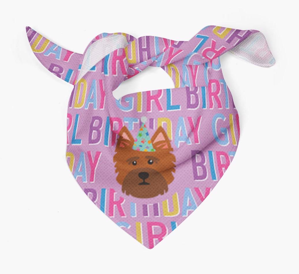 Birthday Girl: Personalized {breedFullName} Bandana