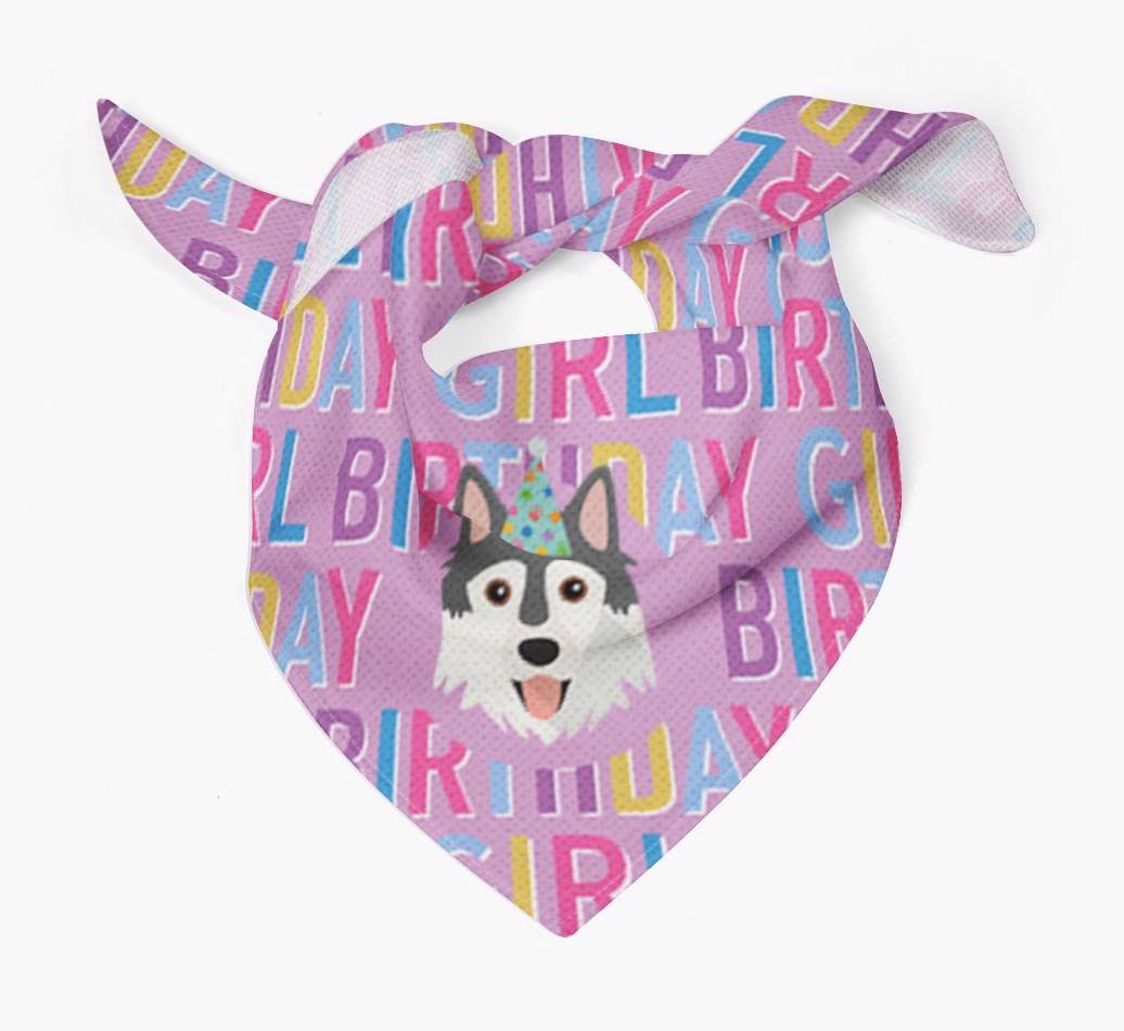 Birthday Girl: Personalized {breedFullName} Bandana
