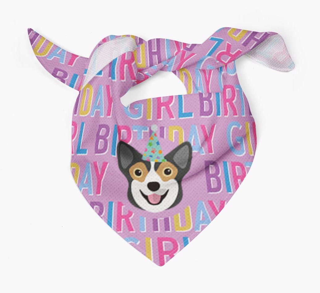 Birthday Girl: Personalized {breedFullName} Bandana