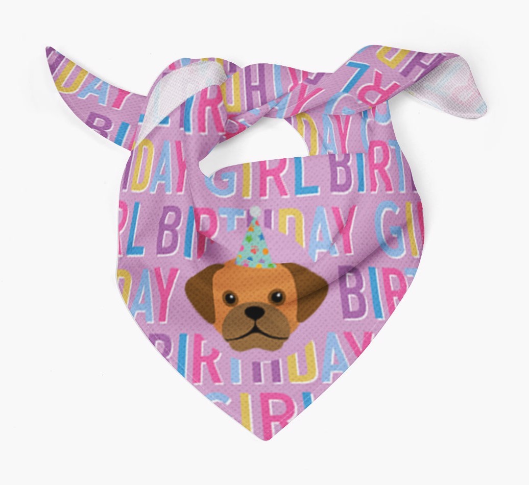 Birthday Girl: Personalized {breedFullName} Bandana