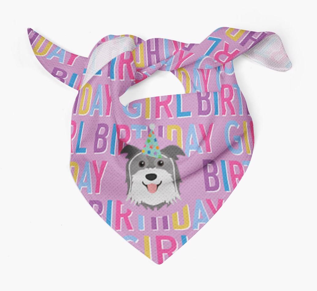 Birthday Girl: Personalized {breedFullName} Bandana