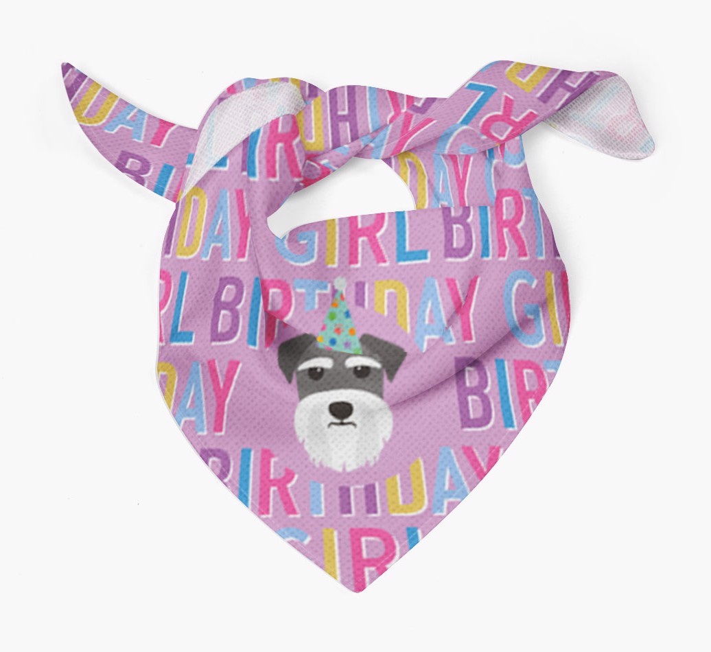 Birthday Girl: Personalized {breedFullName} Bandana