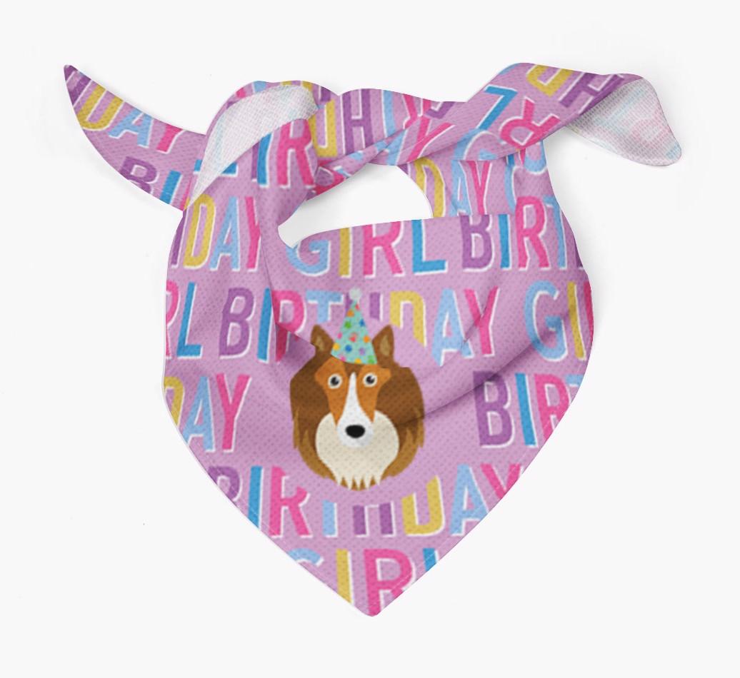 Birthday Girl: Personalized {breedFullName} Bandana