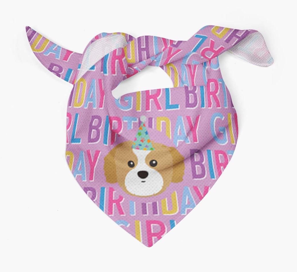 Birthday Girl: Personalized {breedFullName} Bandana