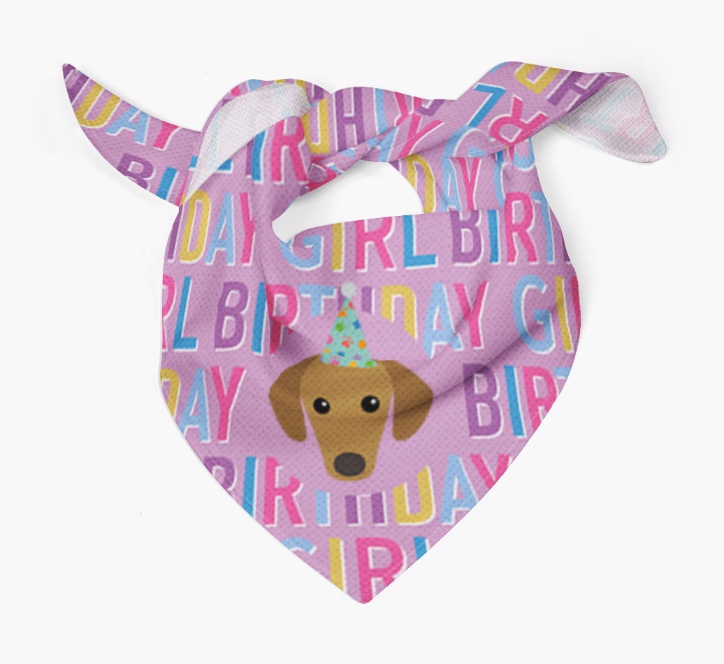 Birthday Girl: Personalized {breedFullName} Bandana