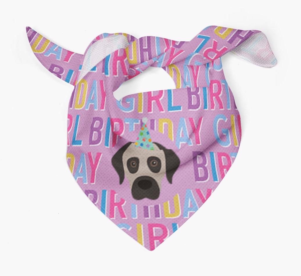 Birthday Girl: Personalized {breedFullName} Bandana