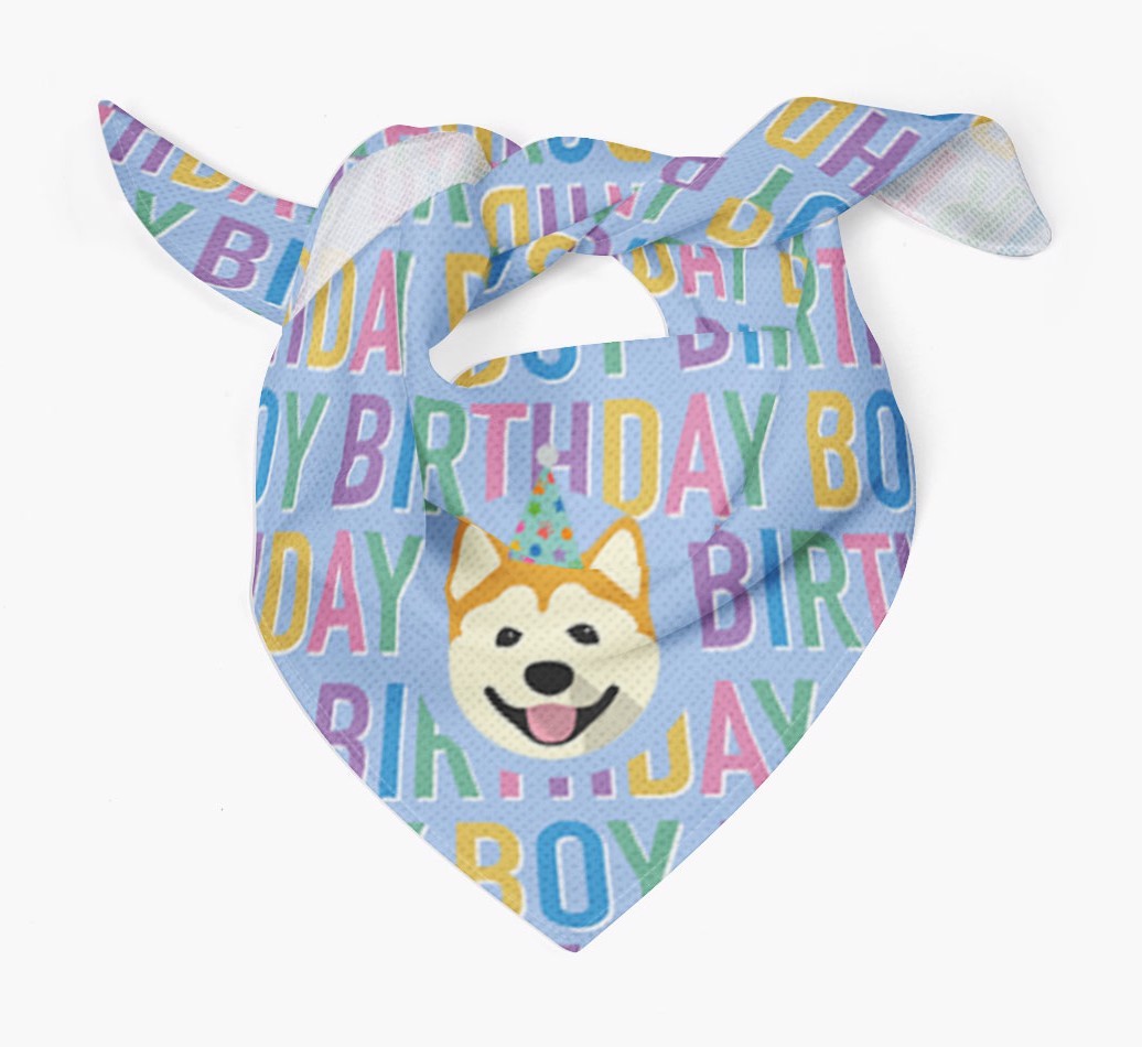 Birthday Boy: Personalised {breedFullName} Bandana