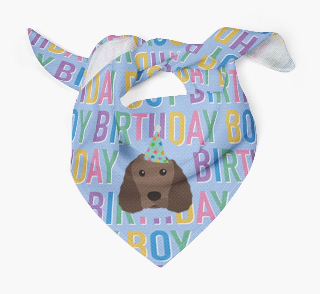 Birthday Boy: Personalised {breedFullName} Bandana