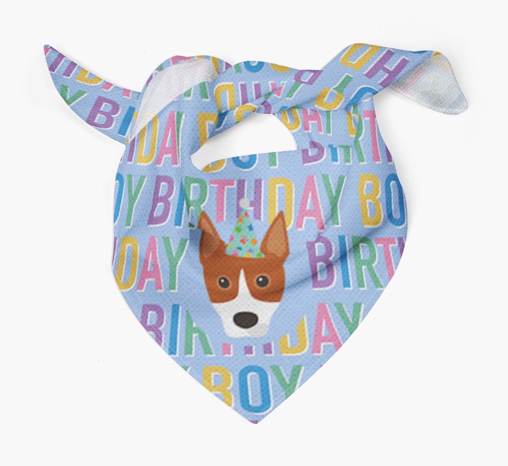 Birthday Boy: Personalised {breedFullName} Bandana
