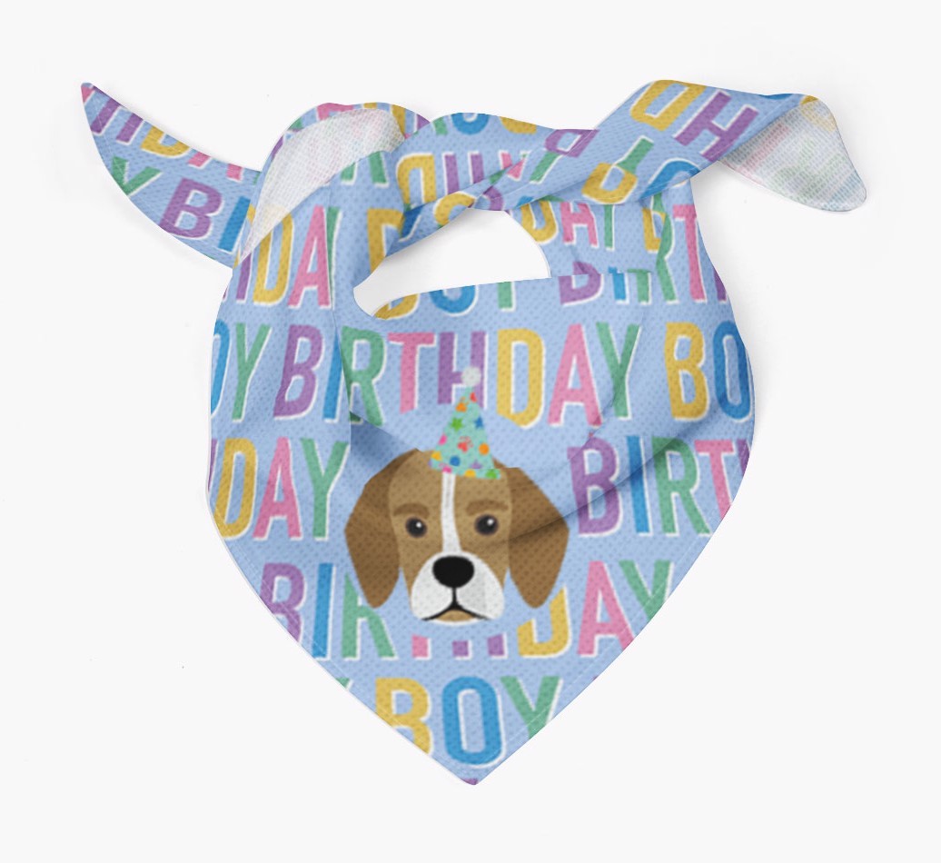 Birthday Boy: Personalised {breedFullName} Bandana