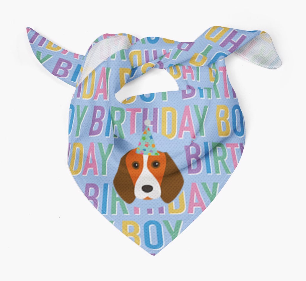 Birthday Boy: Personalised {breedFullName} Bandana