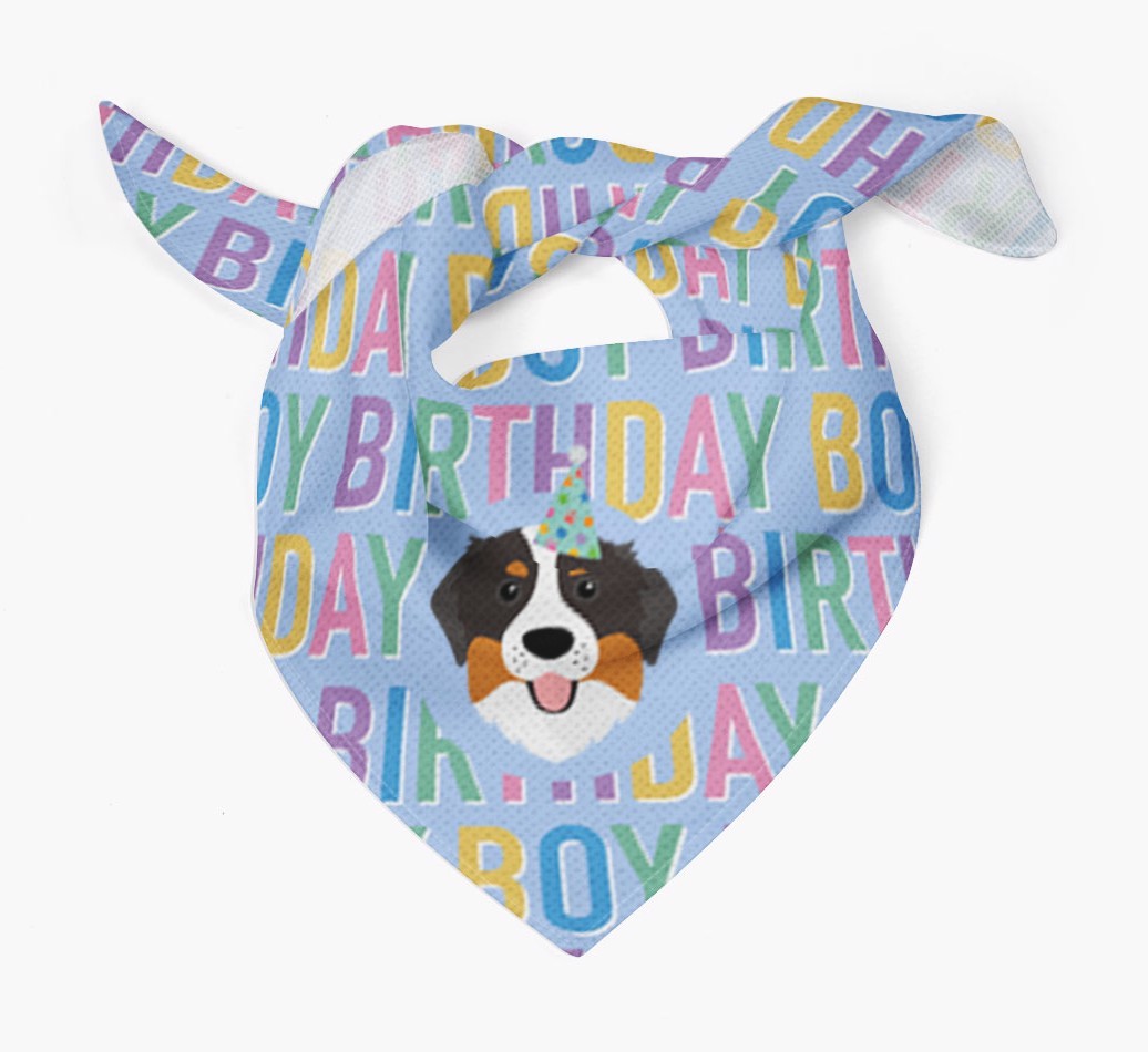 Birthday Boy: Personalised {breedFullName} Bandana