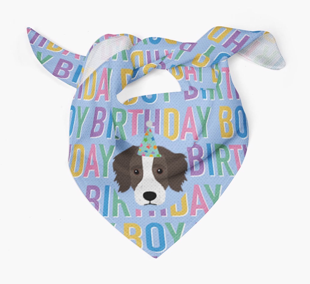 Birthday Boy: Personalised {breedFullName} Bandana