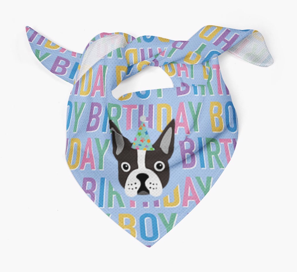 Birthday Boy: Personalised {breedFullName} Bandana