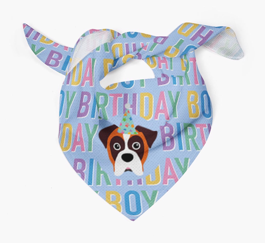 Birthday Boy: Personalised {breedFullName} Bandana