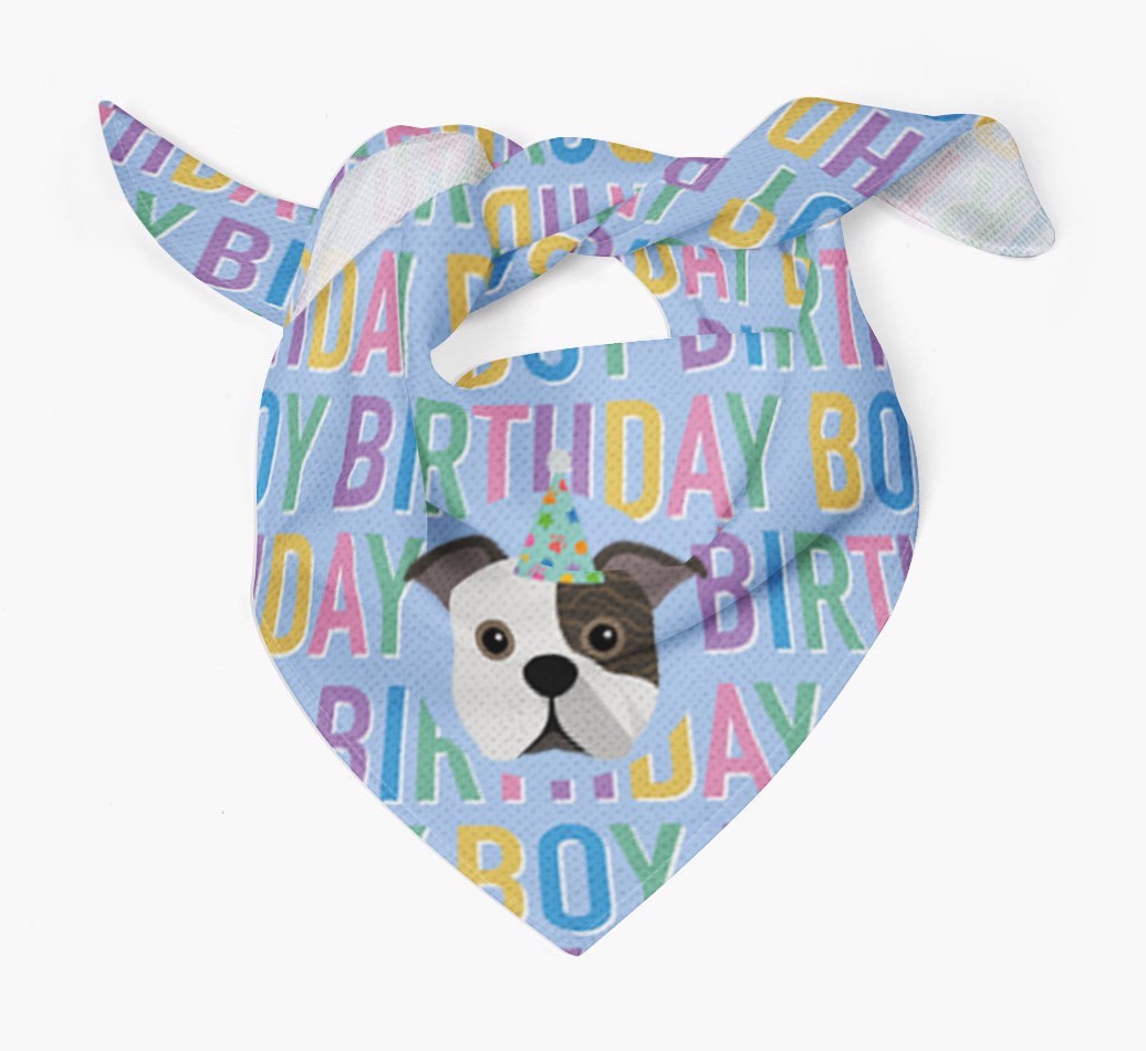 Birthday Boy: Personalised {breedFullName} Bandana