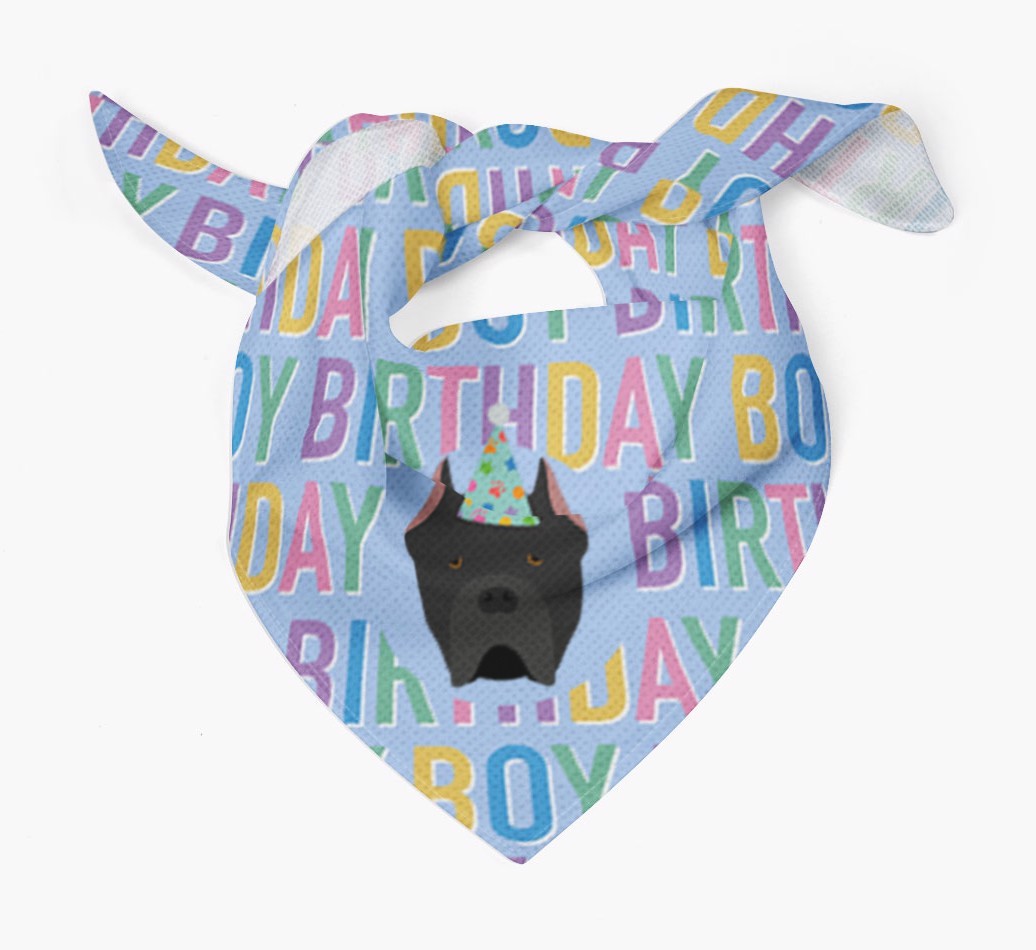 Birthday Boy: Personalised {breedFullName} Bandana