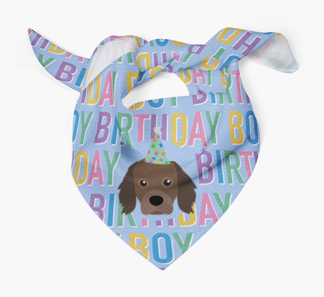 Birthday Boy: Personalised {breedFullName} Bandana