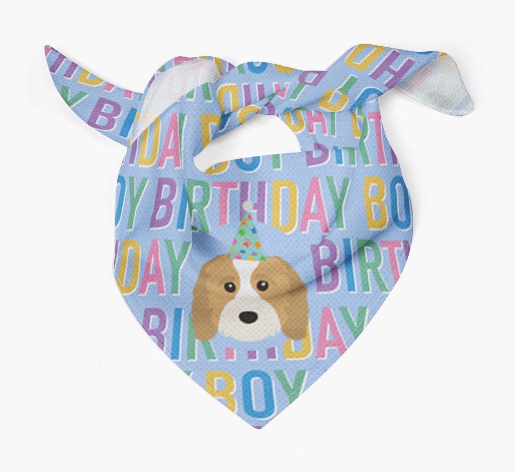 Birthday Boy: Personalised {breedFullName} Bandana