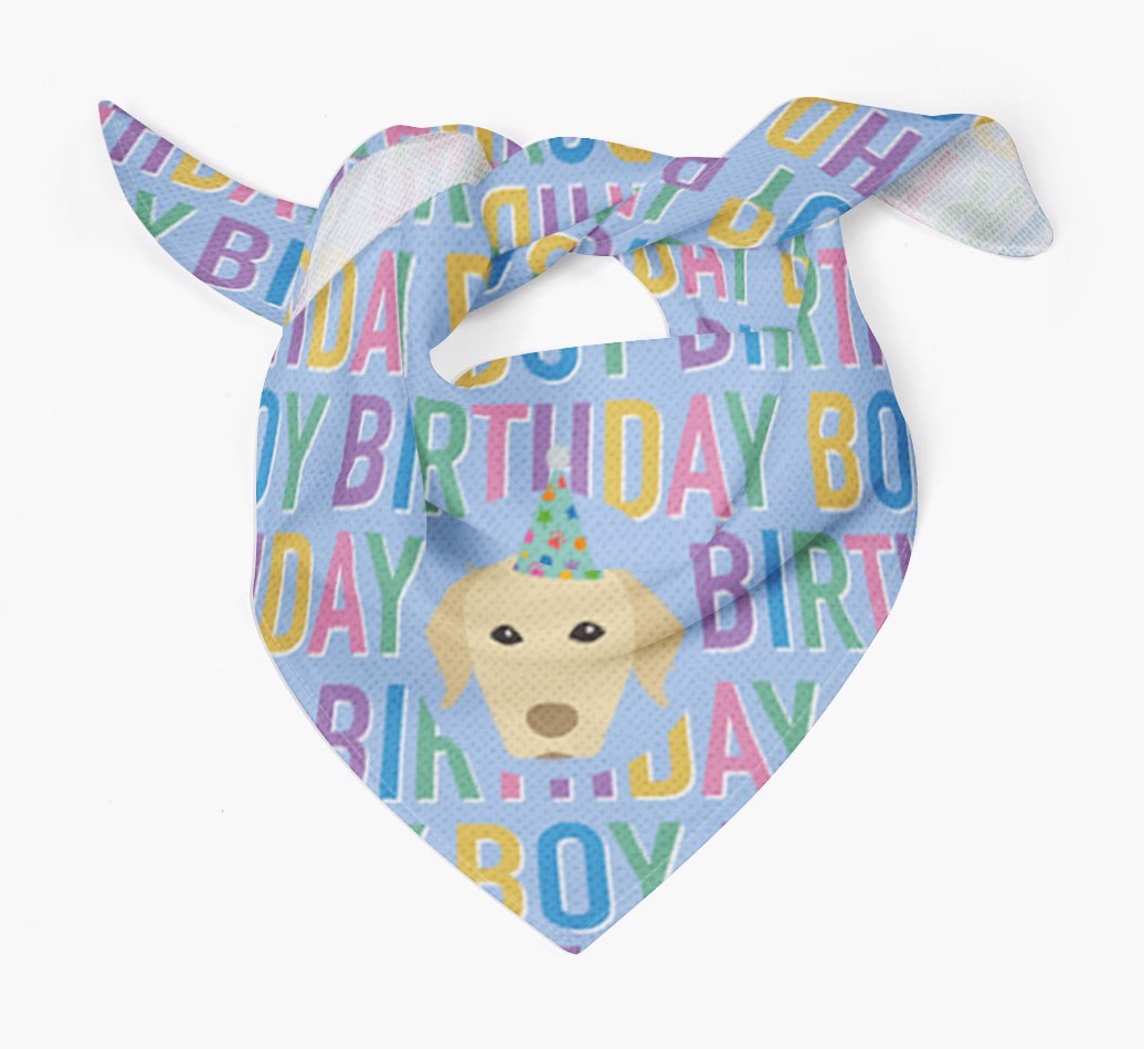 Birthday Boy: Personalised {breedFullName} Bandana