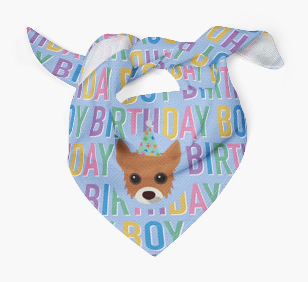 Birthday Boy: Personalised {breedFullName} Bandana