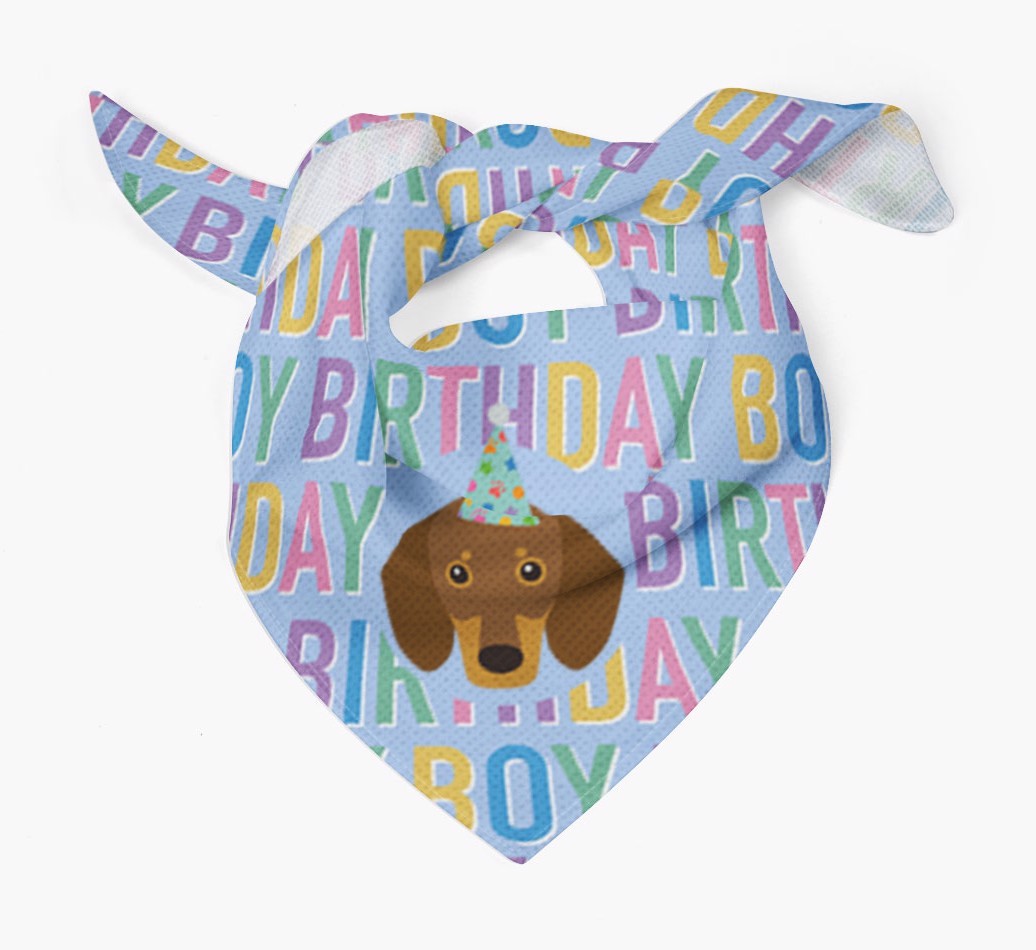 Birthday Boy: Personalised {breedFullName} Bandana