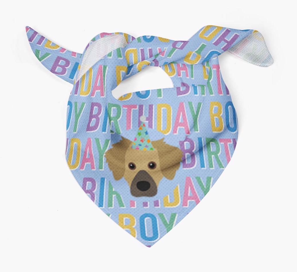 Birthday Boy: Personalised {breedFullName} Bandana
