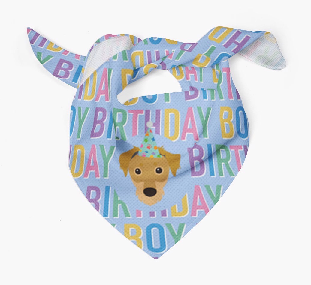 Birthday Boy: Personalised {breedFullName} Bandana