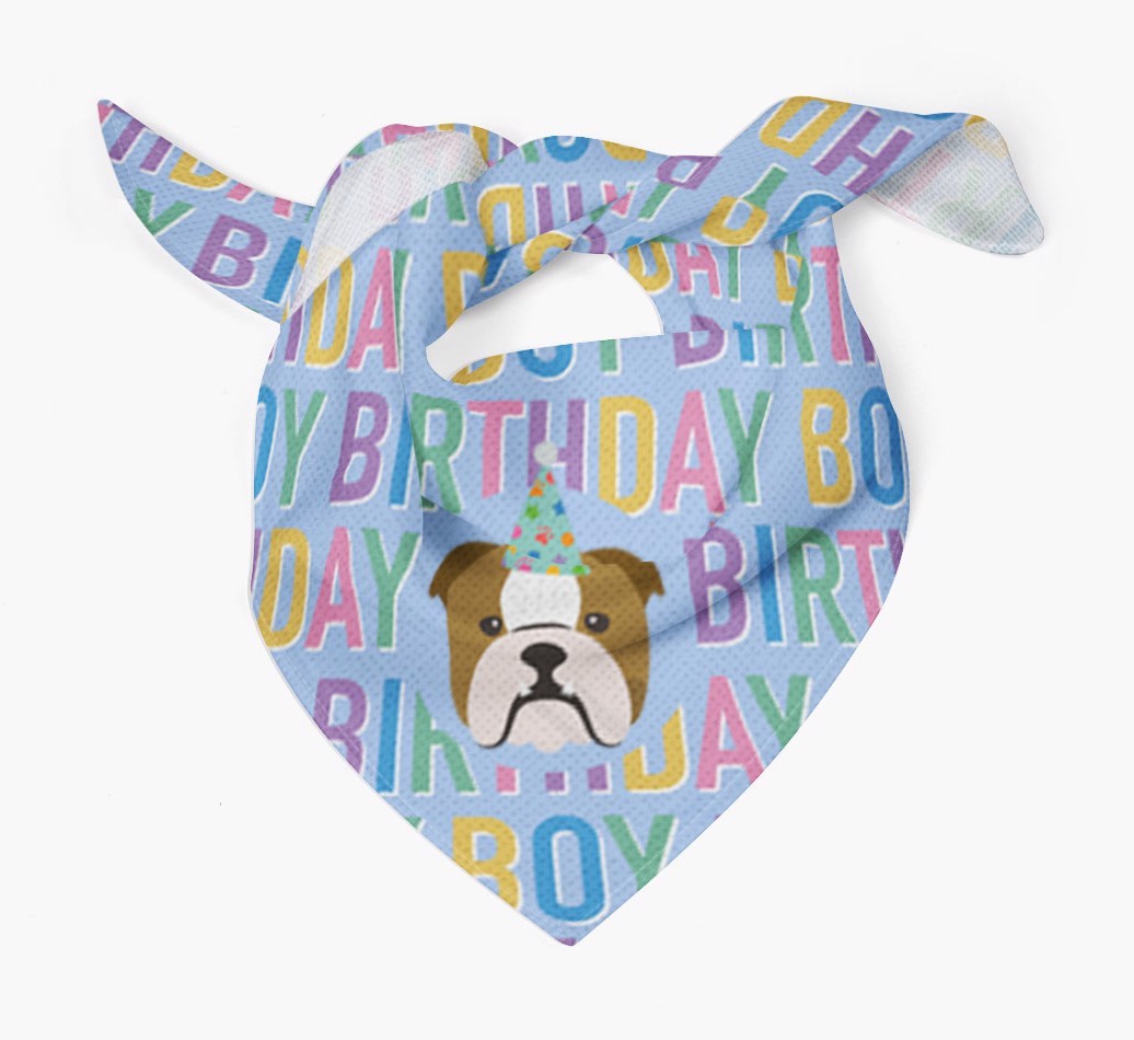Birthday Boy: Personalised {breedFullName} Bandana
