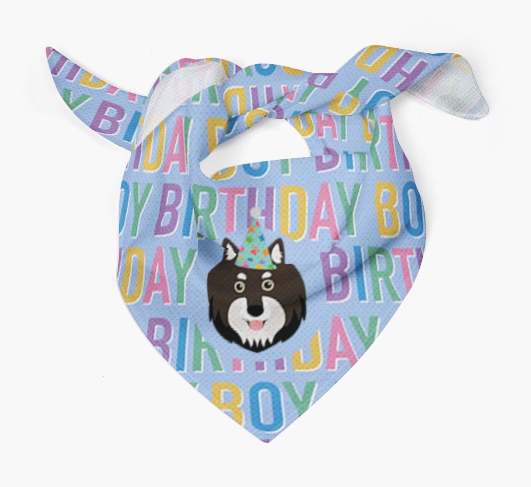 Birthday Boy: Personalised {breedFullName} Bandana