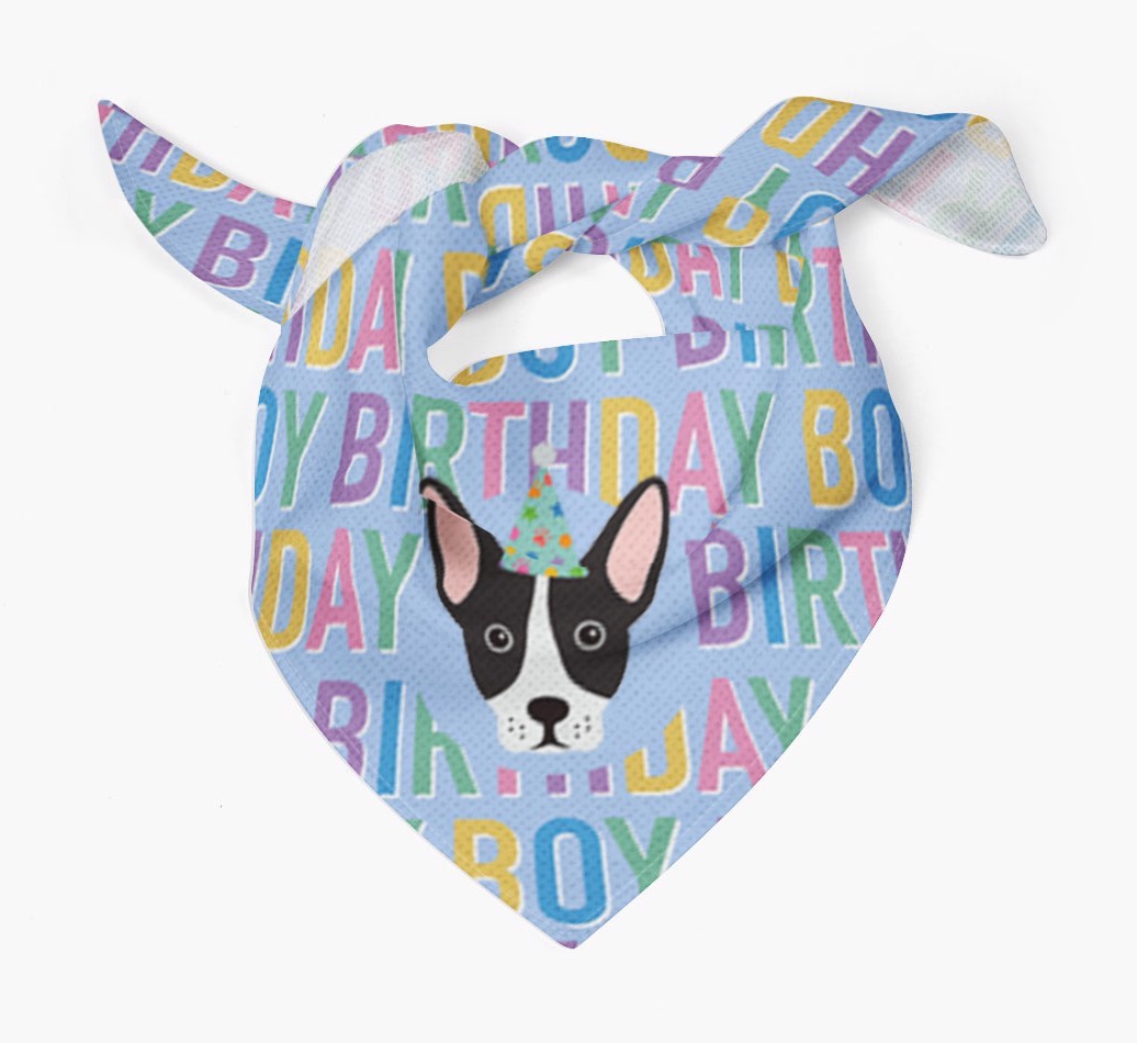 Birthday Boy: Personalised {breedFullName} Bandana