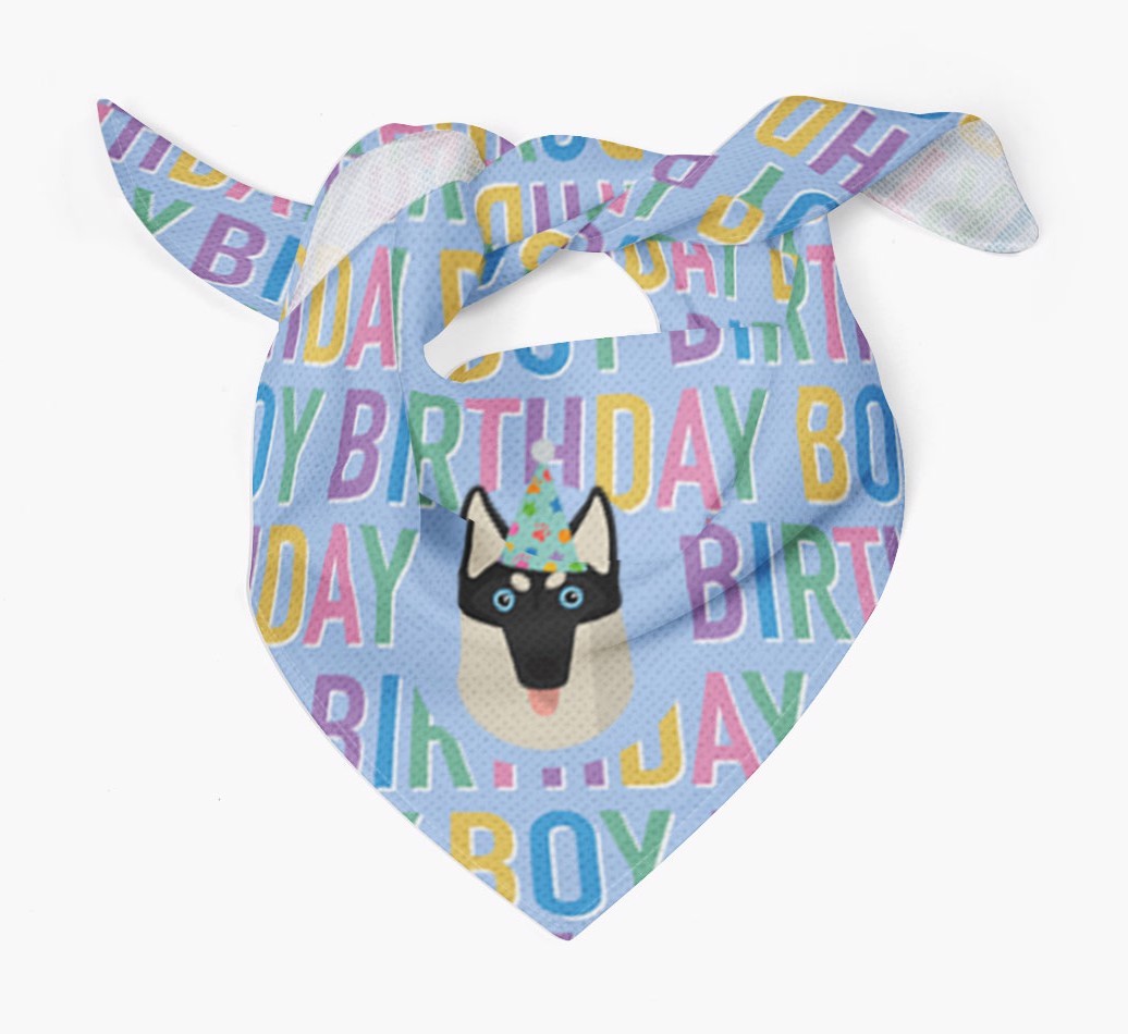 Birthday Boy: Personalized {breedFullName} Bandana