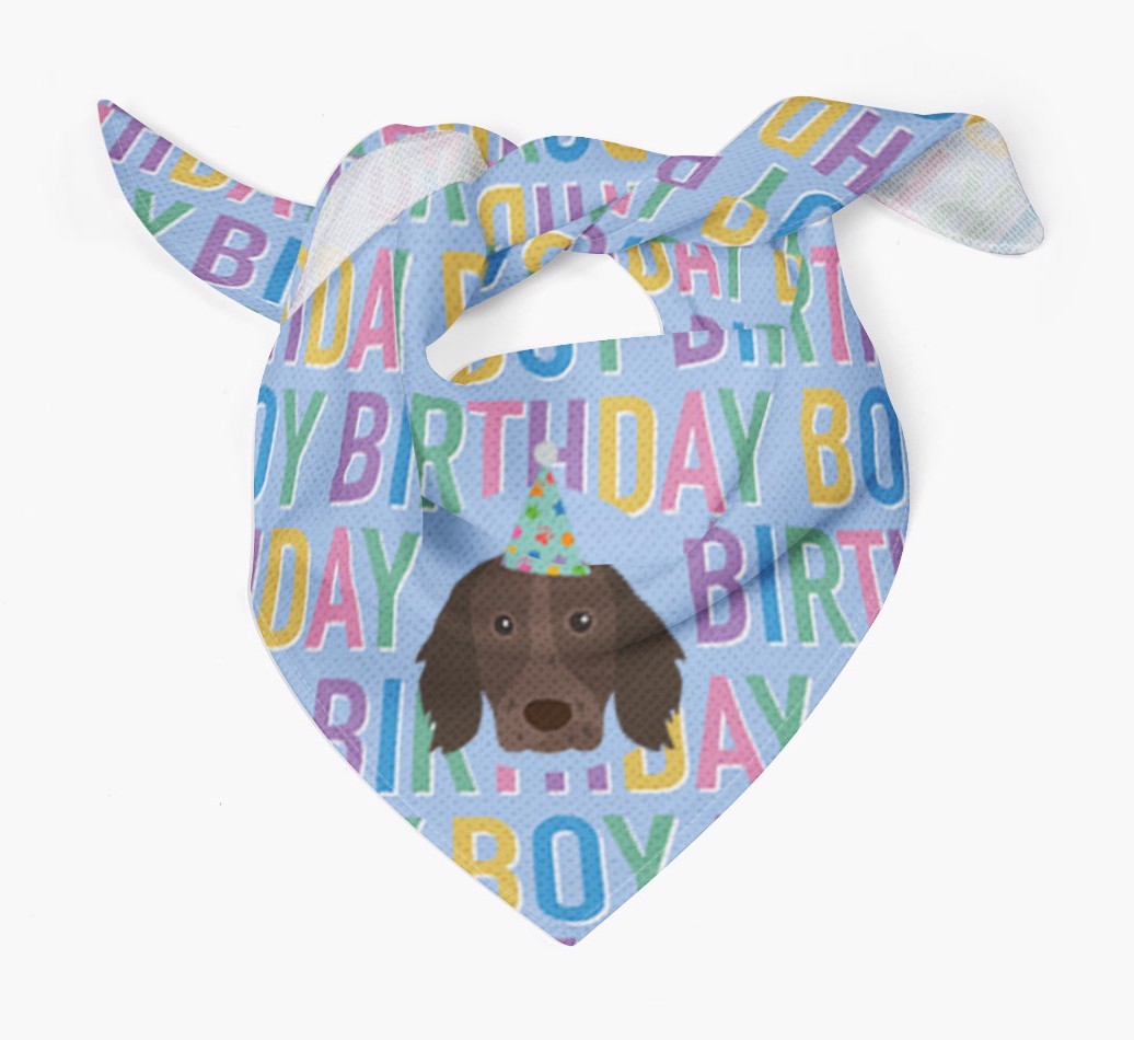 Birthday Boy: Personalised {breedFullName} Bandana