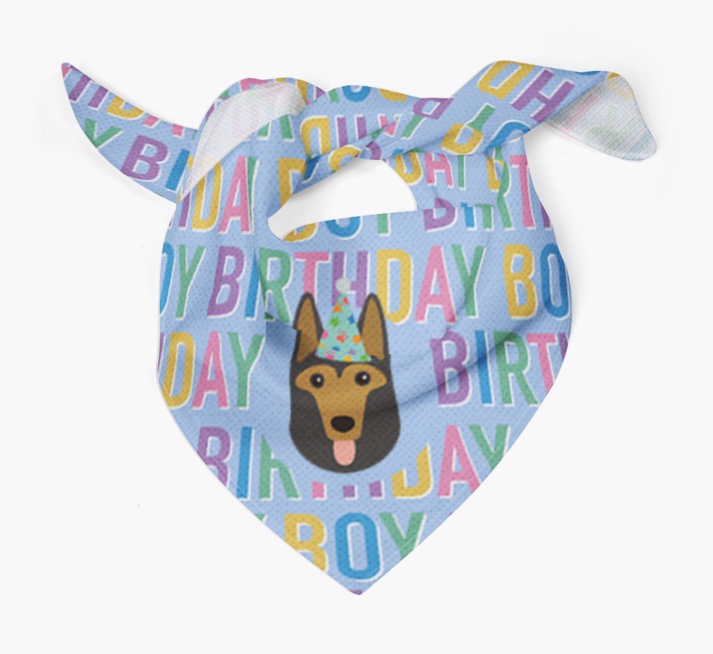Birthday Boy: Personalised {breedFullName} Bandana