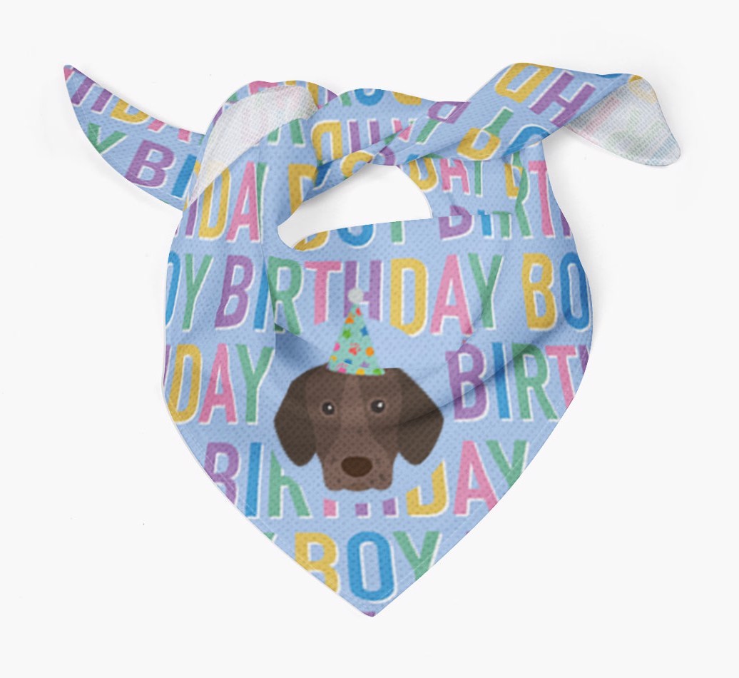 Birthday Boy: Personalised {breedFullName} Bandana