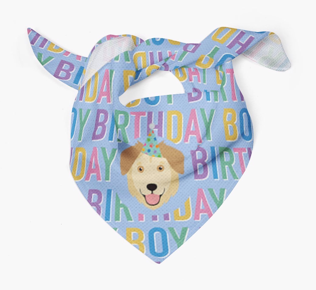 Birthday Boy: Personalised {breedFullName} Bandana
