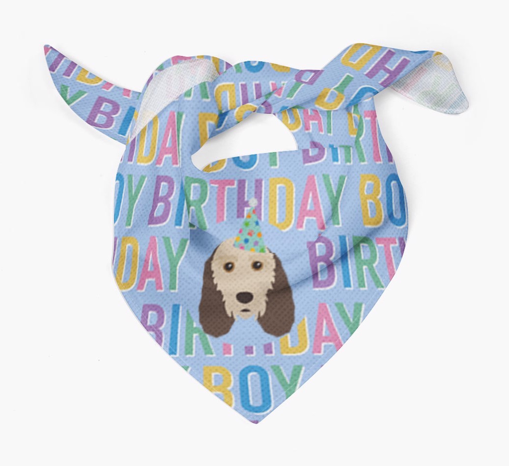 Birthday Boy: Personalised {breedFullName} Bandana