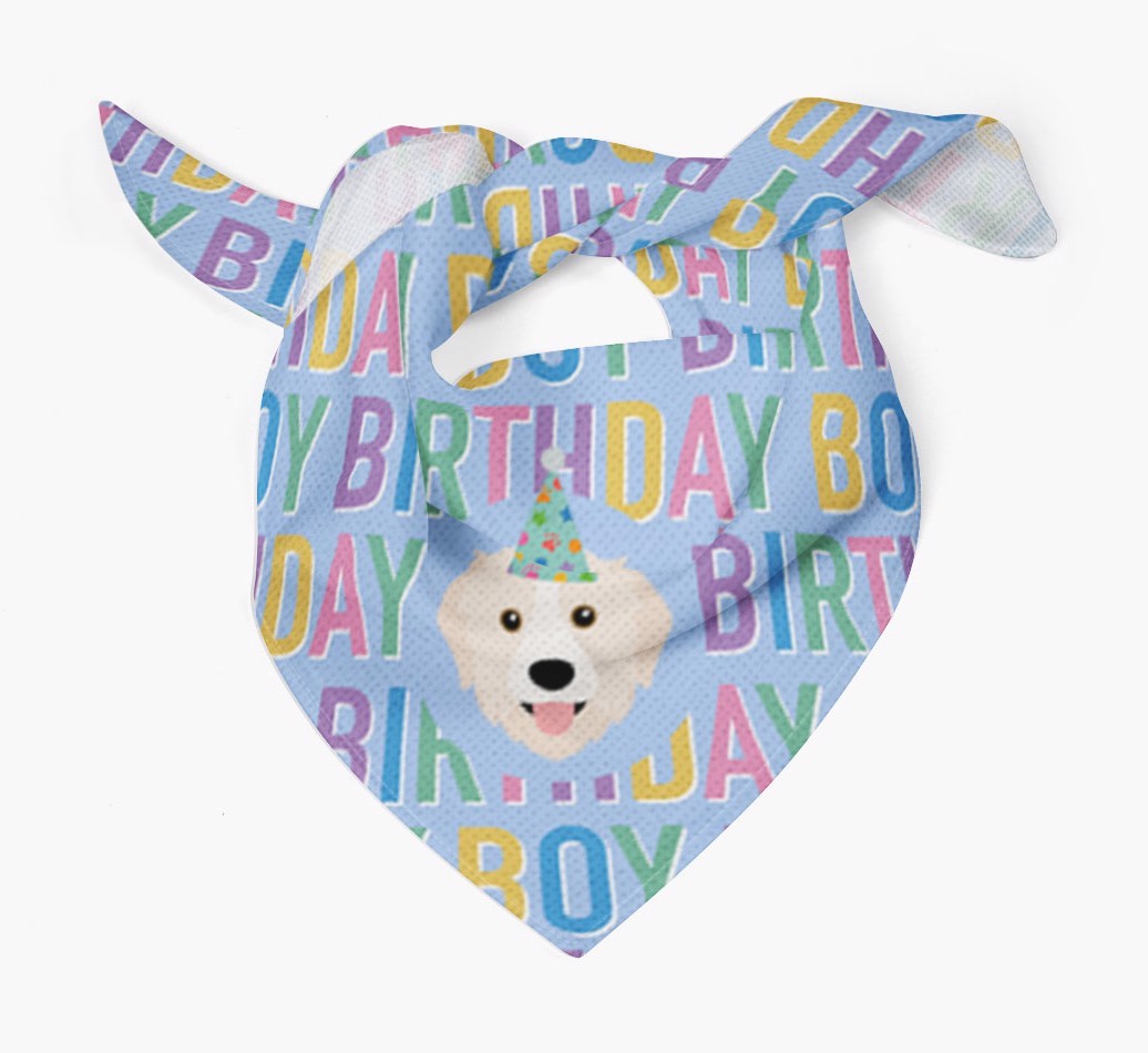 Birthday Boy: Personalised {breedFullName} Bandana
