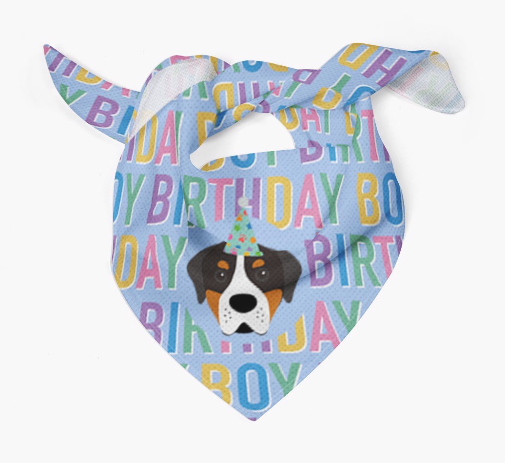 Birthday Boy: Personalised {breedFullName} Bandana