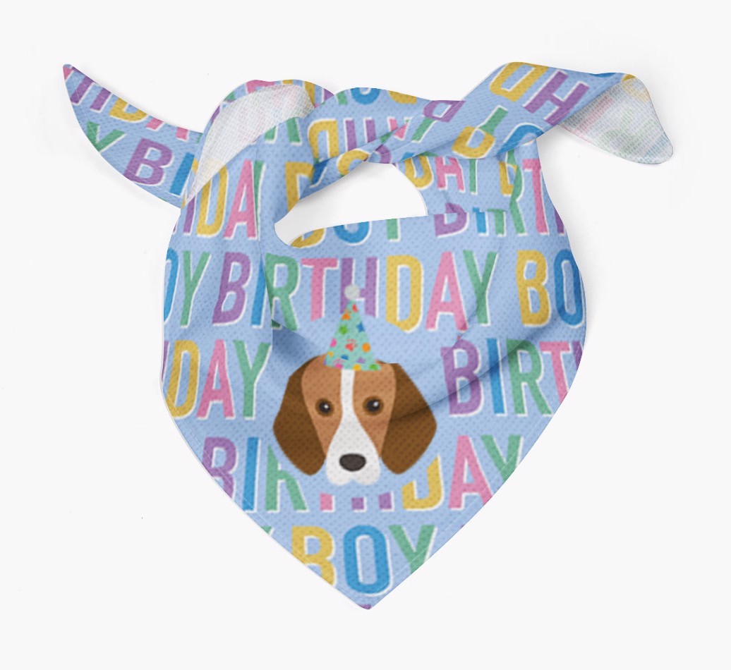 Birthday Boy: Personalised {breedFullName} Bandana