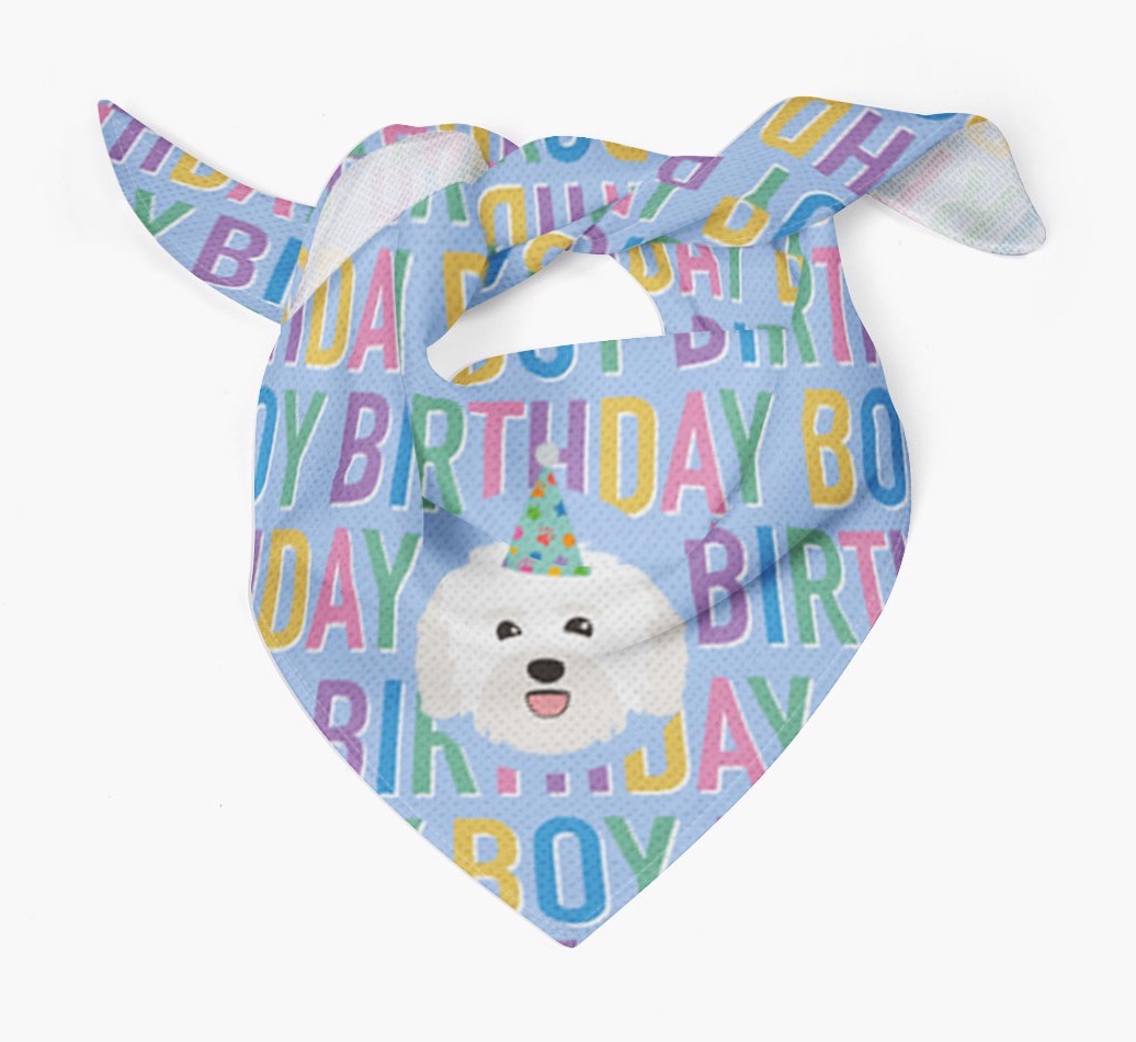 Birthday Boy: Personalised {breedFullName} Bandana