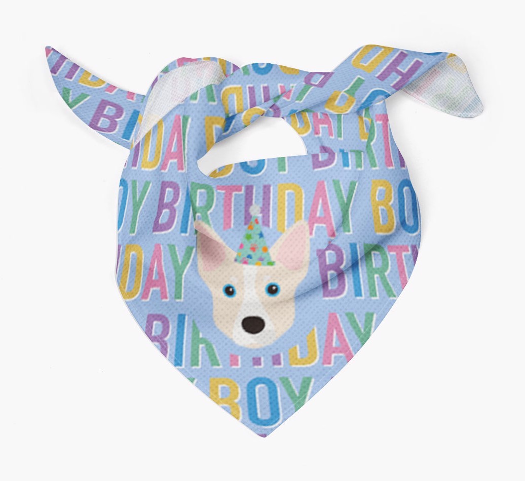 Birthday Boy: Personalised {breedFullName} Bandana
