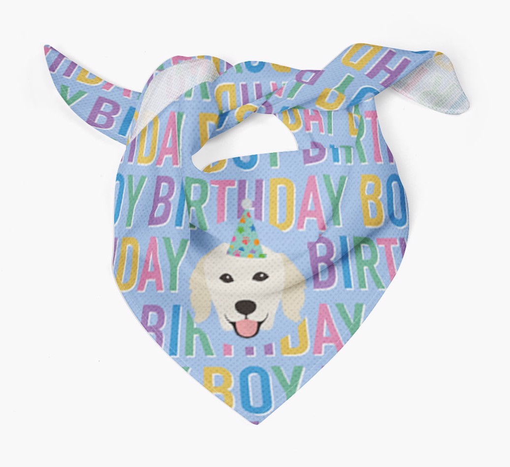 Birthday Boy: Personalised {breedFullName} Bandana