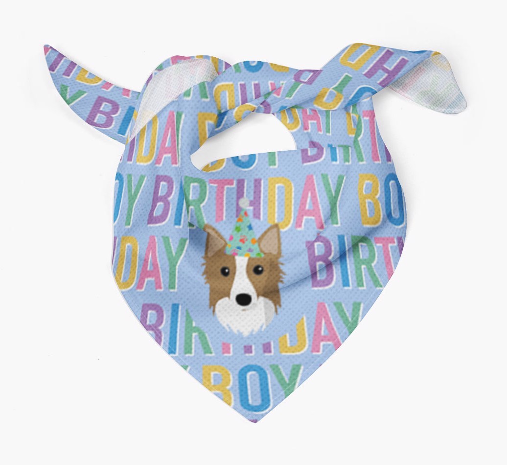 Birthday Boy: Personalised {breedFullName} Bandana