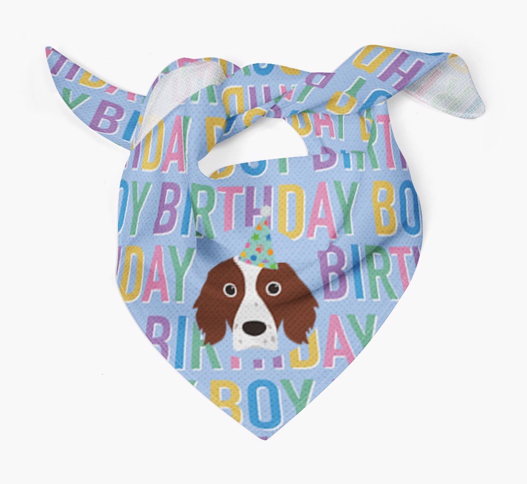 Birthday Boy: Personalised {breedFullName} Bandana