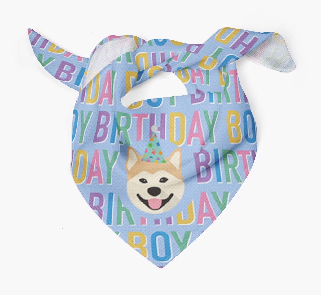 Birthday Boy: Personalised {breedFullName} Bandana