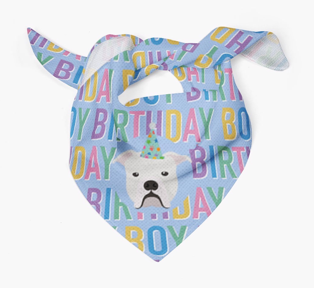 Birthday Boy: Personalised {breedFullName} Bandana